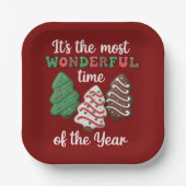 Es ist die wunderbarste Zeit des Jahres Keks Pappteller (Vorderseite)