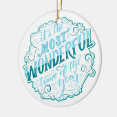 Es ist die wunderbarste Zeit des Jahres Keramik Ornament (Links)