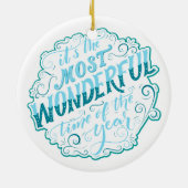 Es ist die wunderbarste Zeit des Jahres Keramik Ornament (Hinten)