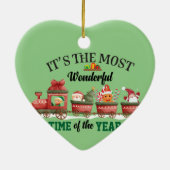 Es ist die wunderbarste Zeit des Jahres Keramik Ornament (Hinten)