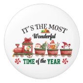 Es ist die wunderbarste Zeit des Jahres Keramikknauf (Vorderseite)