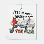 Es ist die wunderbarste Zeit des Jahres Keramikornament (Links)