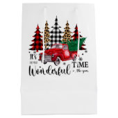 Es ist die wunderbarste Zeit des Jahres Mittlere Geschenktüte (Rückseite)