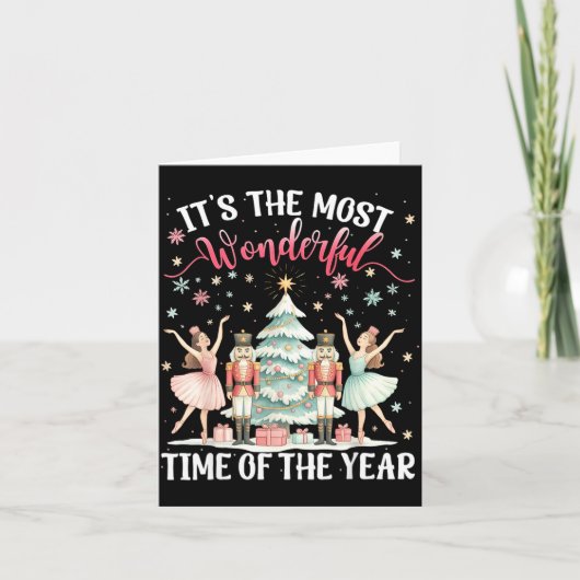 Es ist die wunderbarste Zeit des Jahres Nussknacke Karte (Vorderseite)