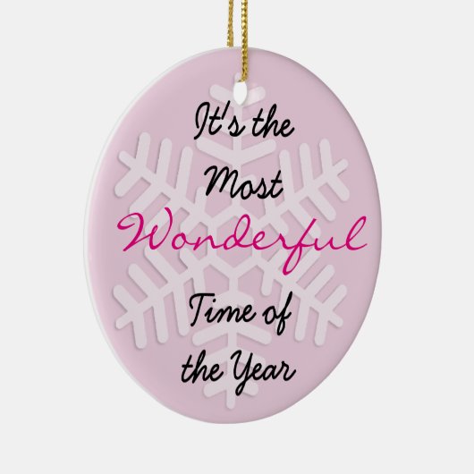 Es ist die wunderbarste Zeit des Jahres Ornament (Rechts)