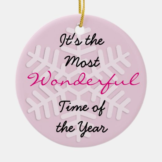 Es ist die wunderbarste Zeit des Jahres Ornament (Vorne)