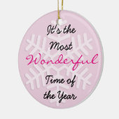 Es ist die wunderbarste Zeit des Jahres Ornament (Links)