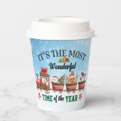 Es ist die wunderbarste Zeit des Jahres Pappbecher (Rückseite)