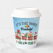 Es ist die wunderbarste Zeit des Jahres Pappbecher (Vorderseite)