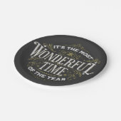 Es ist die wunderbarste Zeit des Jahres Pappteller (Schrägansicht)