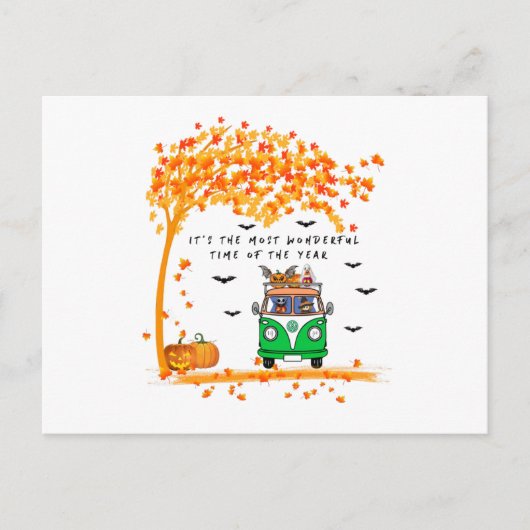 Es ist die wunderbarste Zeit des Jahres Postkarte (Vorderseite)