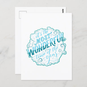 Es ist die wunderbarste Zeit des Jahres Postkarte