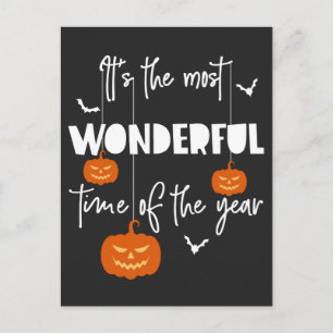 Es ist die wunderbarste Zeit des Jahres Pumpkin Postkarte
