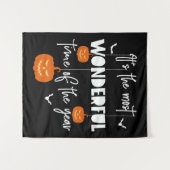 Es ist die wunderbarste Zeit des Jahres Pumpkin Wandteppich (Vorderseite (Horizontal))