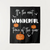 Es ist die wunderbarste Zeit des Jahres Pumpkin Wandteppich (Vorderseite)
