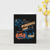 Es ist die wunderbarste Zeit des Jahres Schwarze K Karte (Gelbe Blume)