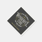 Es ist die wunderbarste Zeit des Jahres Serviette (Ecke)