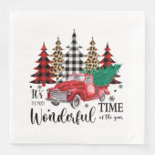 Es ist die wunderbarste Zeit des Jahres Serviette (Vorderseite)