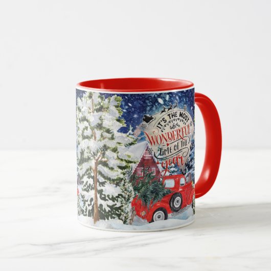 Es ist die wunderbarste Zeit des Jahres Tasse (VorderseiteRechts)