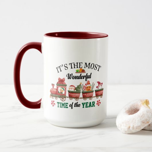 Es ist die wunderbarste Zeit des Jahres Tasse (Mit Donut)