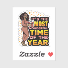 Es ist die wunderbarste Zeit des Jahres Weihnachte Aufkleber