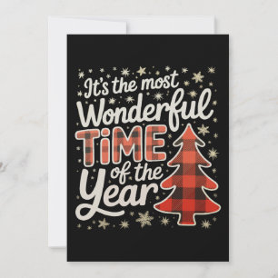 Es ist die wunderbarste Zeit des Jahres Weihnachte Feiertagskarte