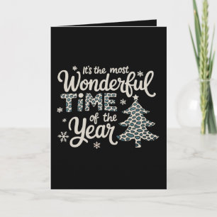 ES IST DIE WUNDERBARSTE ZEIT DES JAHRES Weihnachte Feiertagskarte
