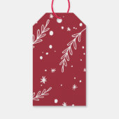 Es ist die wunderbarste Zeit des Jahres Weihnachte Geschenkanhänger (Rückseite)