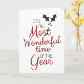 Es ist die wunderbarste Zeit des Jahres Weihnachte Karte (Gelbe Blume)