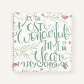 Es ist die wunderbarste Zeit des Jahres Weihnachte Notizblock (Vorderseite)