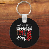 Es ist die wunderbarste Zeit des Jahres Weihnachte Schlüsselanhänger (Vorderseite)