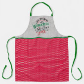 Es ist die wunderbarste Zeit des Jahres Weihnachte Schürze (Vorderseite)