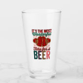 Es ist die wunderbarste Zeit für ein Bier Glas (Vorderseite)