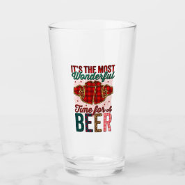 Es ist die wunderbarste Zeit für ein Bier Glas