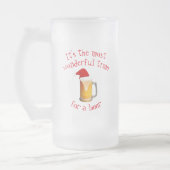 Es ist die wunderbarste Zeit für ein Bier Glas Mattglas Bierglas (Links)