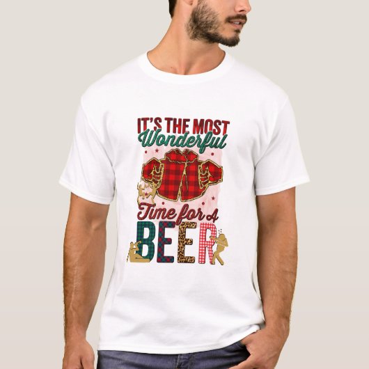 Es ist die wunderbarste Zeit für ein Bier T-Shirt (Vorderseite)