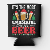 Es ist die wunderbarste Zeit für ein Bier Weihnach Dosenkühler (Vorderseite)