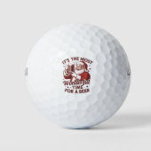 Es ist die wunderbarste Zeit für ein Bier Weihnach Golfball (Vorderseite)