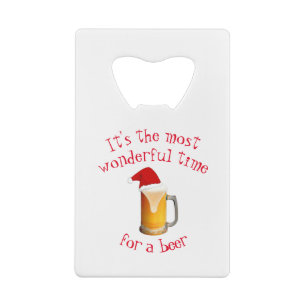 Es ist die wunderbarste Zeit für einen Bier-Opener Geldbeutel Flaschenöffner
