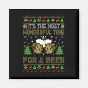 Es ist die wunderbarste Zeit für einen Bier-Santa- Magnet
