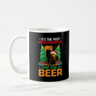 Es ist die wunderbarste Zeit für einen Bier-Weihna Kaffeetasse