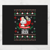 Es ist die wunderbarste Zeit für einen Bierliebhab Schaumweinetikett (Einzelnes Label)