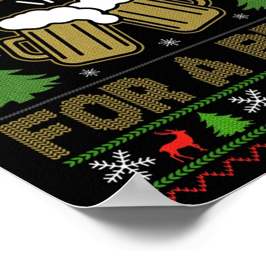 Es ist die wunderbarste Zeit für einen Biersommer Poster (Ecke)