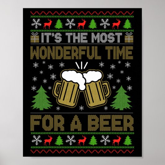 Es ist die wunderbarste Zeit für einen Biersommer Poster (Vorne)