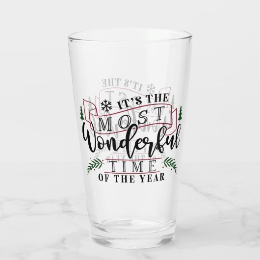 Es ist die wunderbarste Zeit... Glas (Rückseite)