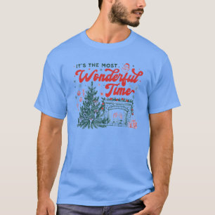 Es ist die wunderbarste Zeit Weihnachtsdesign T-Shirt