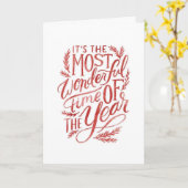 ES IST DIE "WUNDERSCHÖNSTE" ZEIT DES JAHRES KARTE (Gelbe Blume)