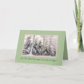 ES IST DIE WUNDERSCHÖNSTE ZEIT DES JAHRES! SNOWY KARTE (Vorderseite)