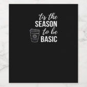 Es ist die Zeit für Basic Weinetikett (Einzelnes Label)