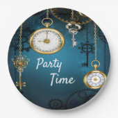 Es ist die Zeit für ein Party Pappteller (Vorderseite)